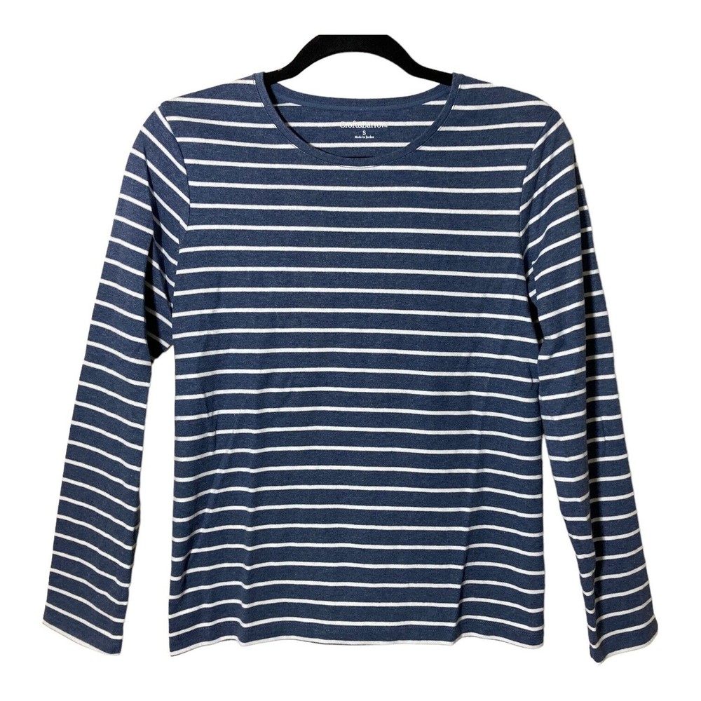 CROFT & BARROW Top Striped Long Sleeve Blouse Womens Small EUC